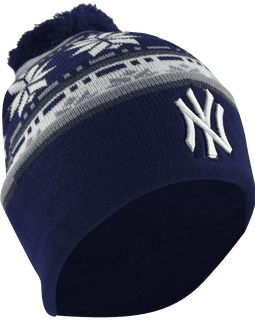 MLB New York Yankees Fashion Cuffed Knit Pom Beanie
